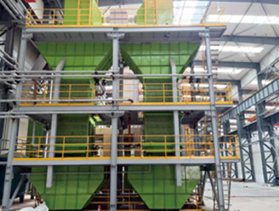 堿酚醛樹脂砂生產線現場