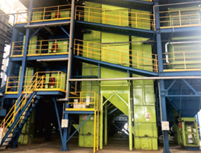 樹脂砂生產線現場